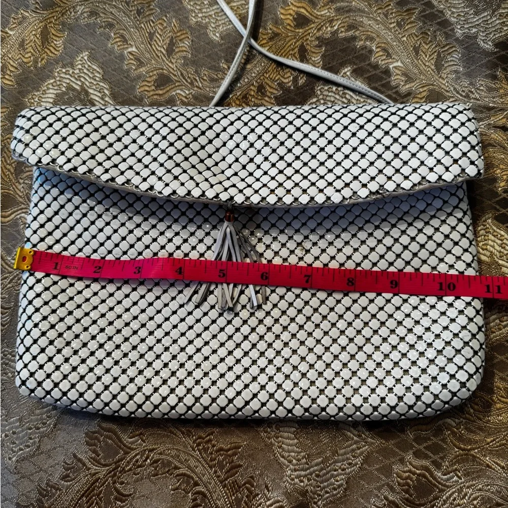 Vintage Whiting and Davis Elegant Cream Metal Evening Bag